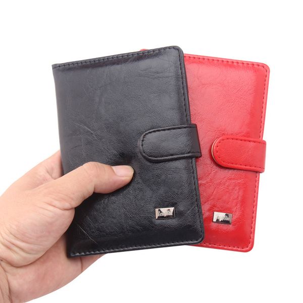 

100pcs card holders leather passport cover men women travel wallet holder russian driver license document case, Brown;gray