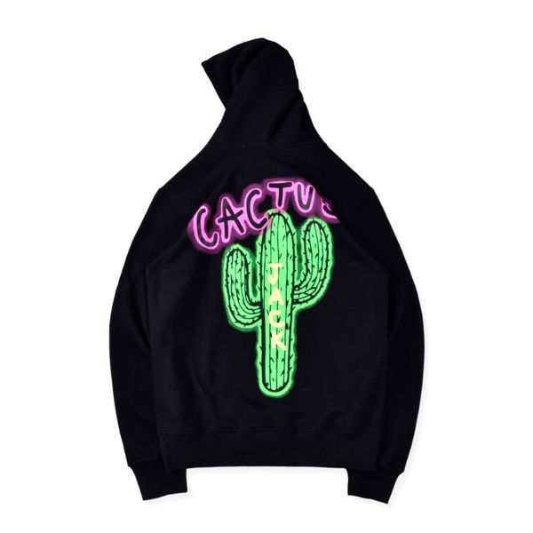 

мужские толстовки дизайнер трэвис скотт cactus jack аэрографом hoodie тавра hoodie сыпучие мужчины с капюшоном пуловер свитер s-xl, Black