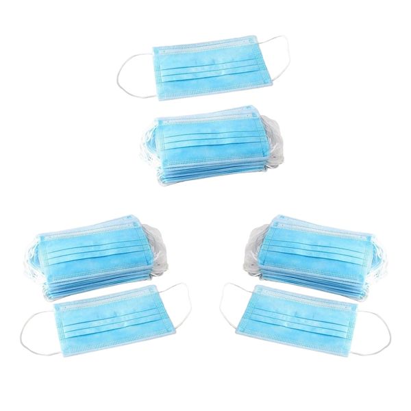 

100x disposable anti flu mouth mask outdoor safety protective nonwoven mask