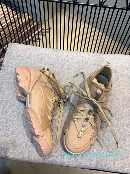 

new designer white black leather casual shoes women pink gold red fashion comfortable flat sneakers rx19040701 t02