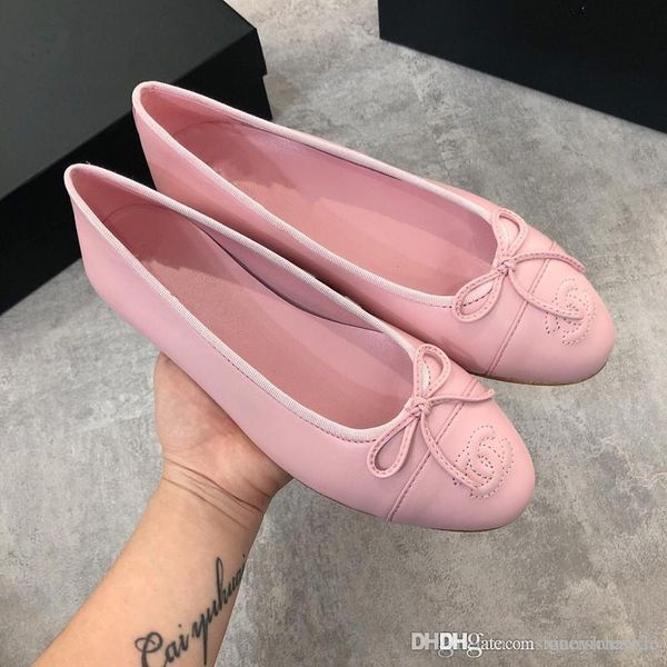 

fashion luxury designer women shoes 2019 women designer shoes ladies flat pointed toes pumps dress shoes size  with box, Black