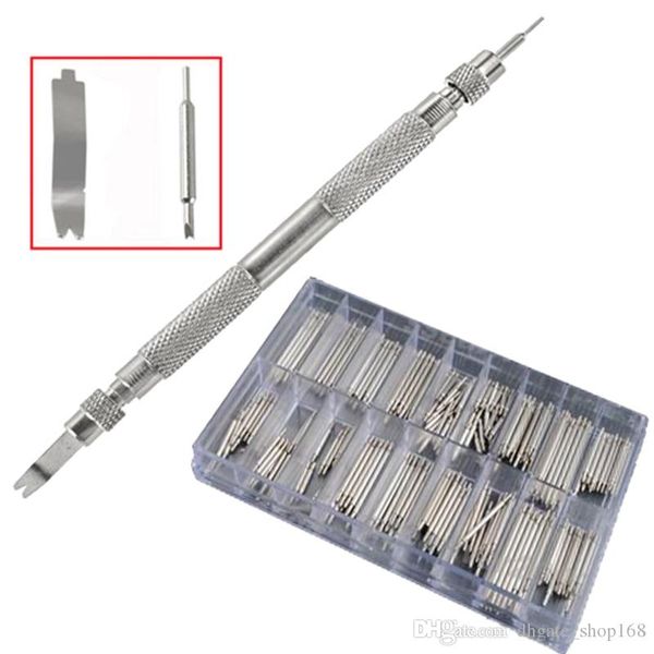 

watch repair set 360pcs 8-25mm stainless steel watch band spring bars + strap link pins remover repair tool watchmaker set kit