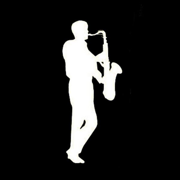 

1pc 5.4cm*12.5cm creative fashion music musician car stickers accessories