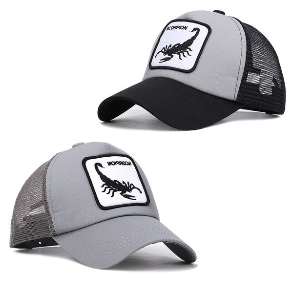 

new brand animal caps women breathable mesh baseball cap men's dad hat patchwork snapback caps summer dropshipping, Blue;gray