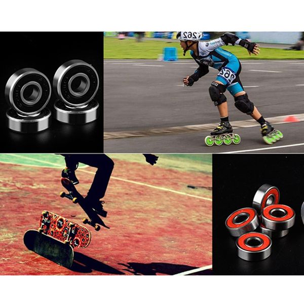 

skater bearings skate skating rolling skateboard longboard bearing durable thick skate bearings roller shoes scooter mini