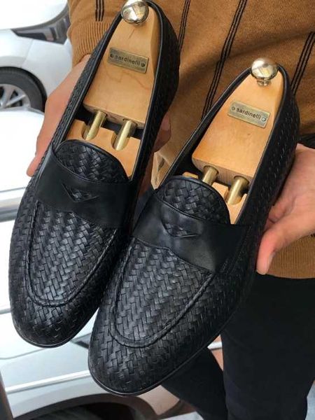 

men pu leather shoes low heel casual shoes dress brogue spring ankle boots vintage classic male casual yk052, Black