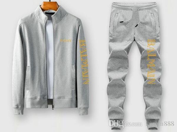 

men sportswear hoodie and sweatshirts black white autumn winter jogger sporting suit mens sweat suits tracksuits set plus size -3xl #0026, Gray