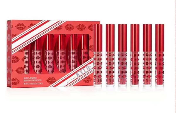 

DHL бесплатно Популярной марка Нового Макияжа MINI Lip Collection 6colors Помада жидкого штейн