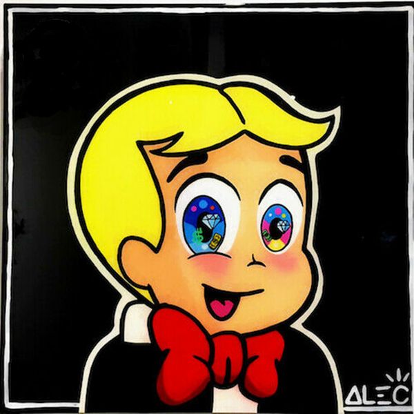 

alec monopoly graffiti art richie rich portrait home decor handcrafts /hd print oil painting on canvas wall art canvas pictures 1036