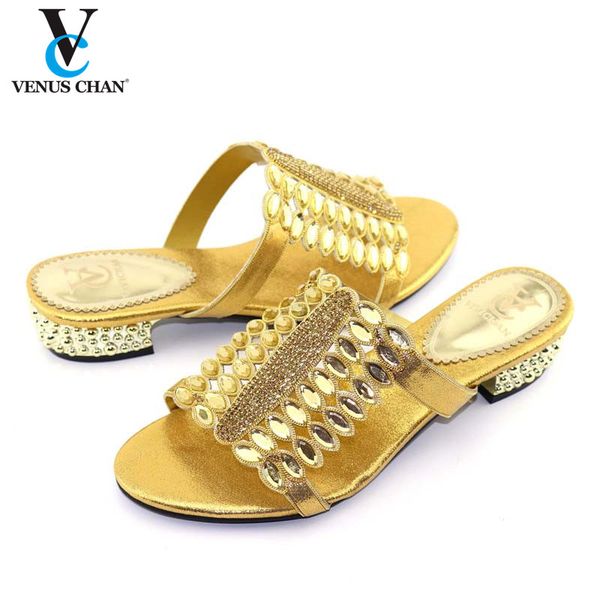 

new arrival women gold color 2020 summer style shoes for african low heel wedding shoes italian design summer party pumps, Black