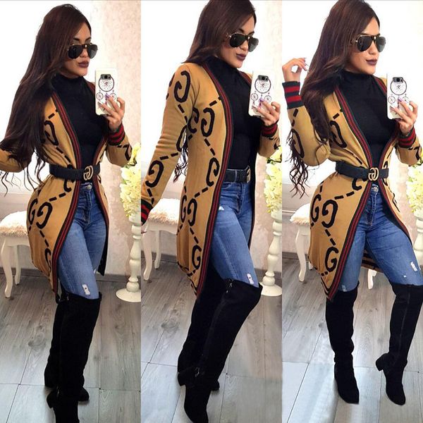 

2019 women fashion print long sleeve patchwork open front cardigan lady casual thin outerwear coats, Black