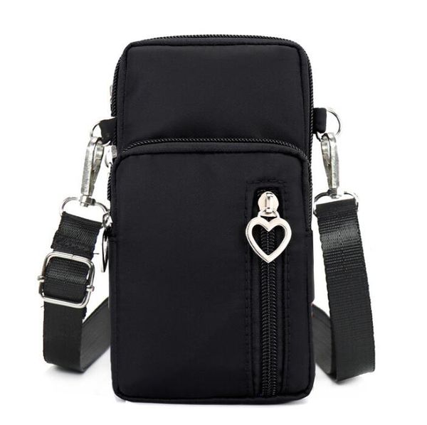 

3pcs messenger bags women oxford large capacity pouch cell phone with headphone hole size 20*10*4cm