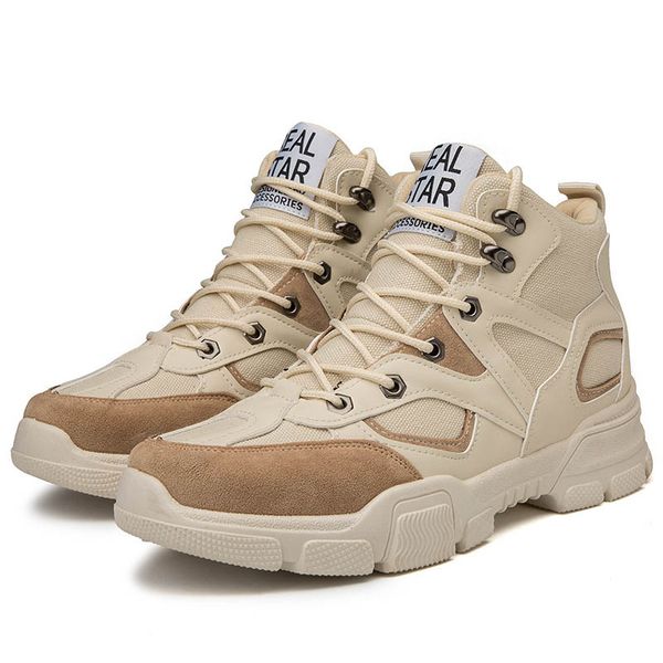 

2109 outdoor trekking hiking shoes high gang thick base increa sesneakers men martin boots hunting boots safety shoes