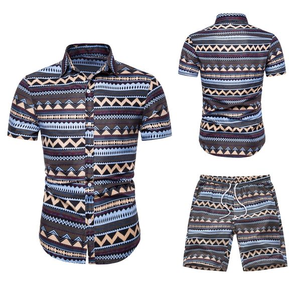 

fashion-summer tracksuits men thin breathable personality stripe fashion style short and pants casual 2 piece sets, White;black