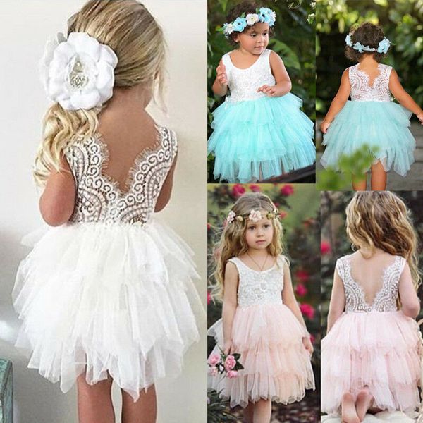 

children cute formal clothes kids fluffy cake smash dress girls clothes bridesmaid party birthday costume tutu lace outfits, Red;yellow