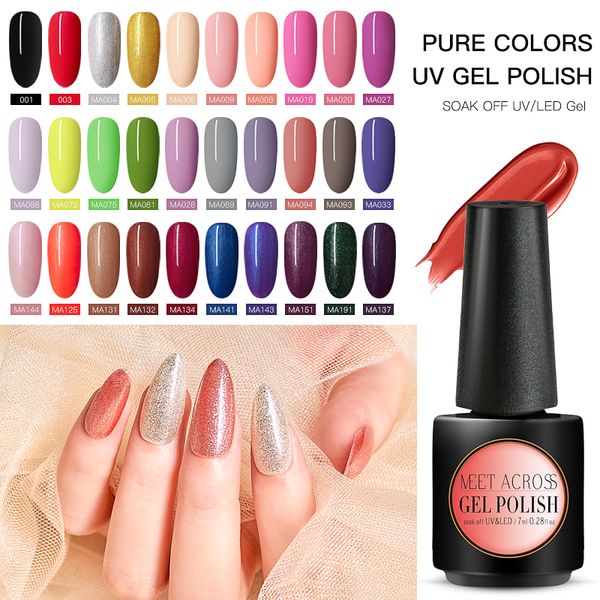 

meet across nail polish glitter nail gel soak off led uv hybrid gel lacquer primer varnish red pink makeup