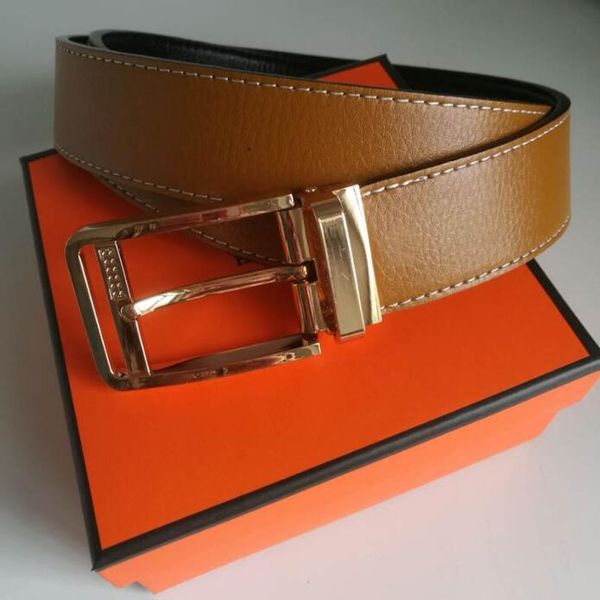 

new arrival genuine leather strap men copy crocodile belt fashion male waist strap cowskin smooth buckle big size, Black;brown