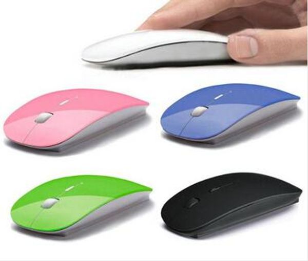 

2015 ultra thin u b optical wirele mou e 2 4g receiver uper lim mou e for computer pc lapde k5 candy color