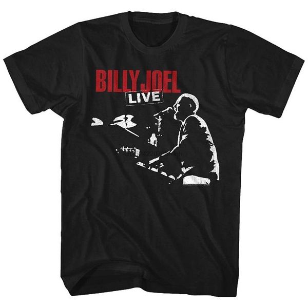 

men's t-shirts billy joel t-shirt live black tee, White;black