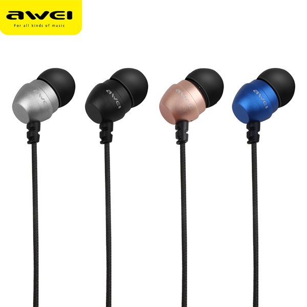 

awei es - q8 3.5mm plug stereo music earphones headphones