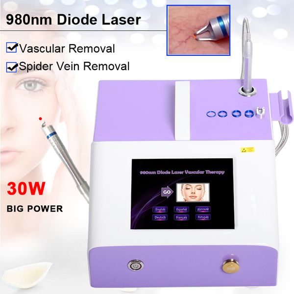 

980nm diode laser spider vein removal therapy vascular removal 980nm lasermachine with two years warranty