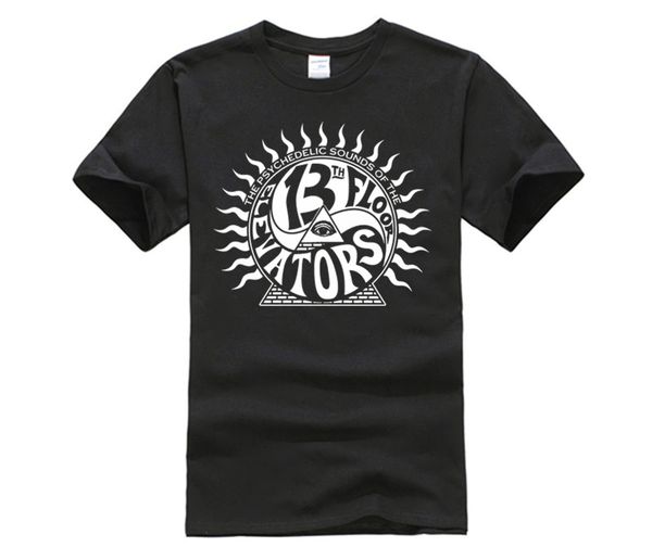 100 Cotton O Neck Printed T Shirt 13th Floor Elevators T Shirt