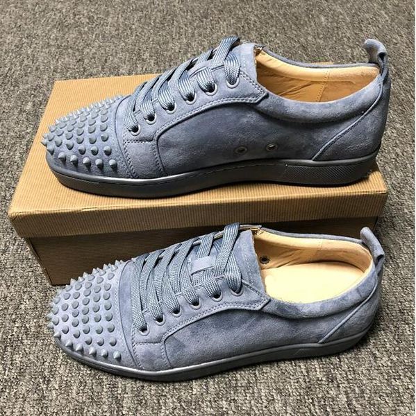 

low red bottom sneakers for mens luxury black leather fashion casual mens women designer causal wholesale size 35-45 cs03