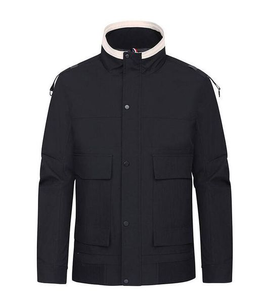 

дизайнер клевер логотип куртка мужская мода большой размер высокого качества роскошные куртки уличной моды частный заказ бренд пальто три цв, Black;brown