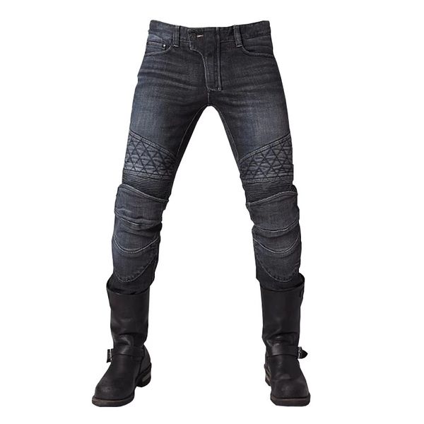 

2019 new cool uglybros ton up pants motorcycle jeans road motorcycle riding jeans pants black with four sets protective gear