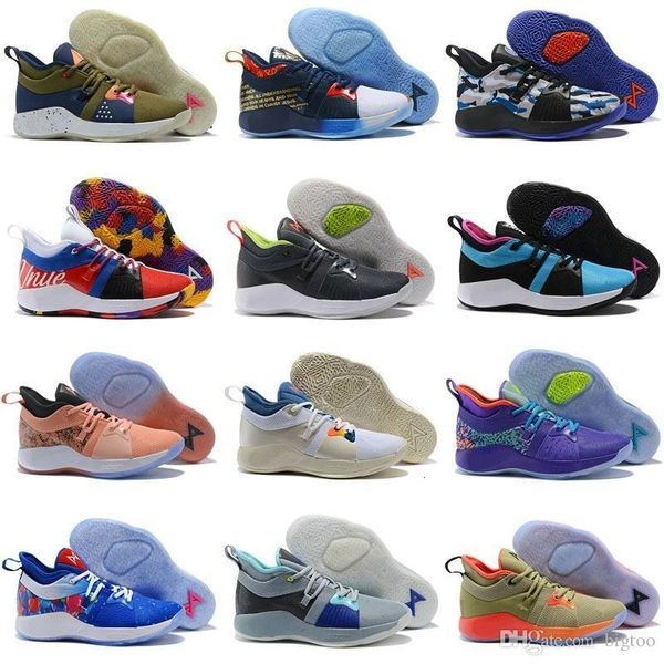 

paul george 2 pg ii basketball shoes for pg2 2s starry blue orange all white black sports sneakers
