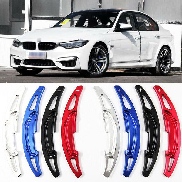 

2pcs aluminum steering wheel shift paddles shifter extension for bmw m3 2014-18