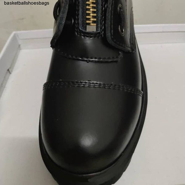 

martin new zipper designer front boots 8 hole platform 5cm women winter shoes ankle boots size 35-41, Black