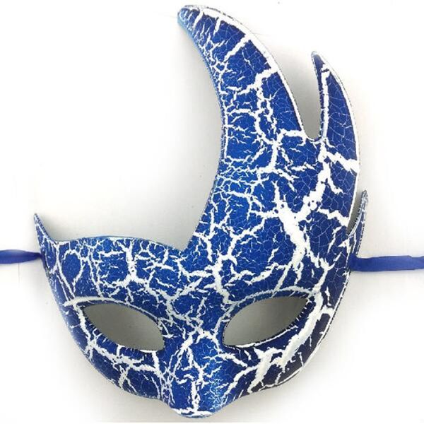 

1pcs plastic exaggerated style white stripe half face female mask creative masquerade carnival new year party decorative masks