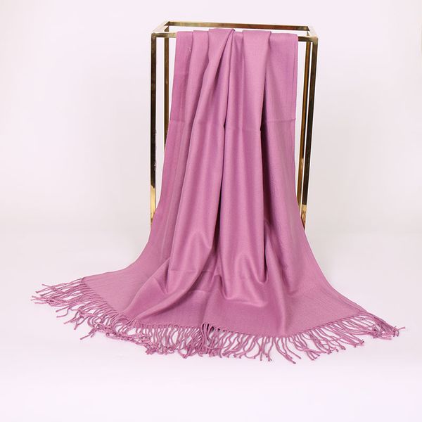 

wholesale european american fashion womens cashmere hijab popular thick underscarf head cover bonnet hat cap scarf 200cm length