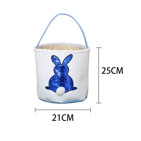 

easter egg basket holiday rabbit bunny printed canvas gift carry eggs candy bag festival supplies home decoration