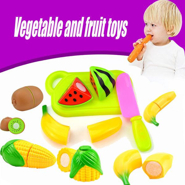 

diy притворитесь play детские кухни пластиковые еды игрушек набор cooking резки фрукты дети kid обучающие игрушки для детей девочек мальчико
