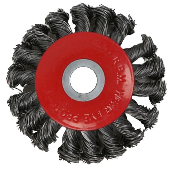 

knot wire wheel polishing wire brush with bore metal suface cleaning tool