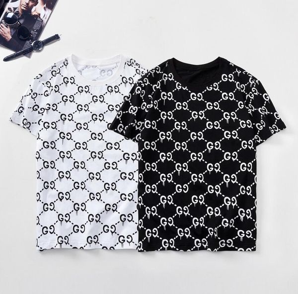 

2020 новый мужчины женщины футболки повседневная письмо печатные топы tee summer женский тенниску с коротким рукавом рубашки унисекс q10 оде, White