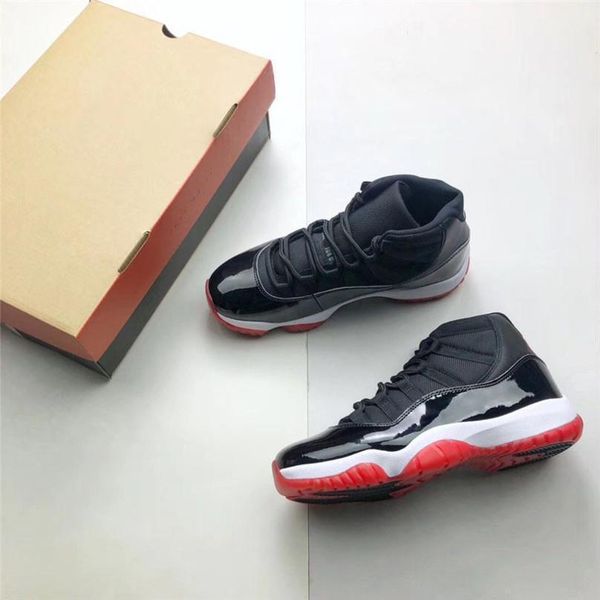 

2020 new authentic air 11 playoffs bred 23 11s og retro varsity red black white 378037 -061 men casual shoes sports sneakers with box