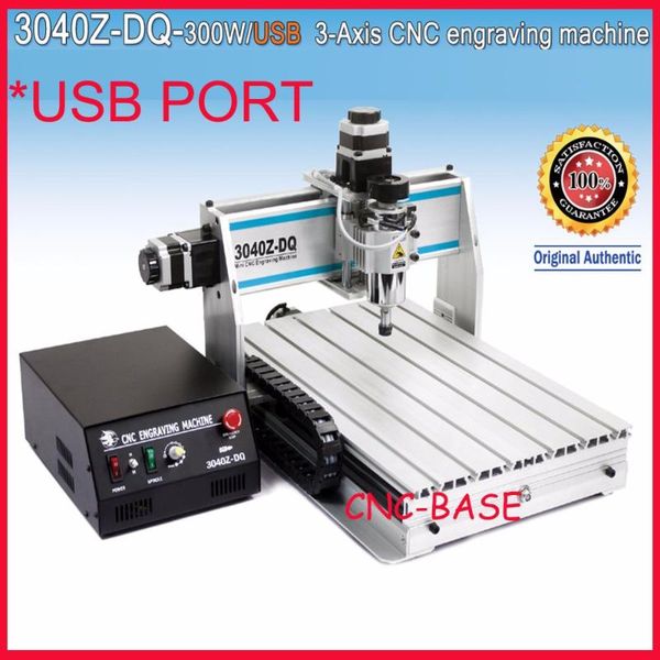 

usb port cnc machine 3040 with 300w spindle / cnc router / engraver engraving milling machine + 2pcs extra stepper motor