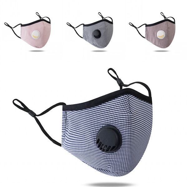 

adjustable face mask anti haze protect reusable mascarilla stripe mouth respirator can put pm2.5 filter fashion washable 4 1qy b2