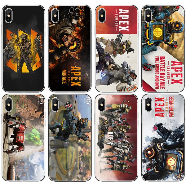 

for iphone x 6 6s 8 7plus 5s xs max xr samsung galaxy s7 edge s8 s9 plus note 8 9 phone case soft tpu apex legends painted iphone case cover