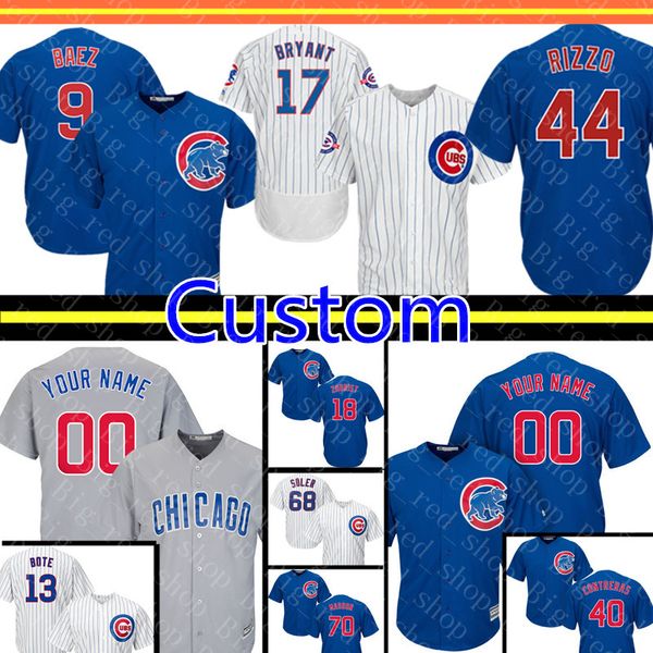 

Cu tom 9 javier baez chicago men cub jer ey 44 rizzo 13 david bote 40 will on contrera 18 zobri t 22 heyward 34 le ter ba eball