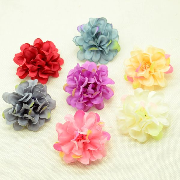 

10pcs multi-layer new silk gerbera christmas wreath decoration for home wedding accessories diy gifts box artificial flowers