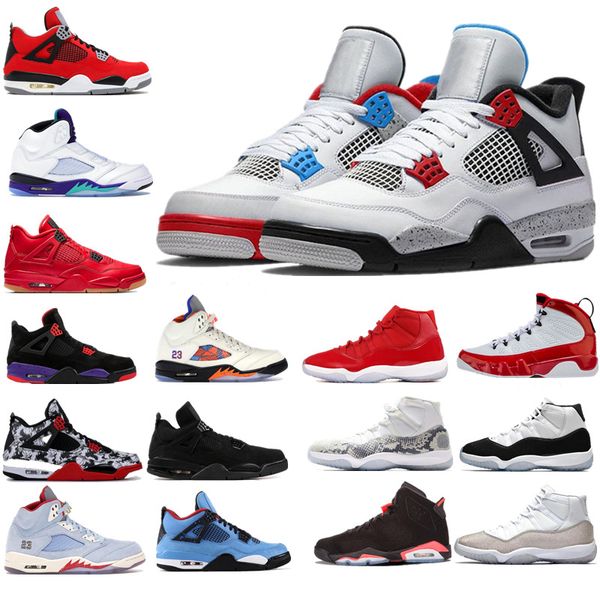 

basketball shoes bred 11s concord dark grey 5s game royal 6s cap and gown 9s black cat 4s women mens trainers sport sneakers, White;red