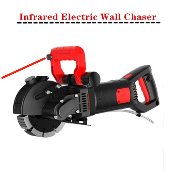 

220v electric wall chaser groove cutting machine wall slotting machine steel concrete cutting 5.5kw + 6.0kw