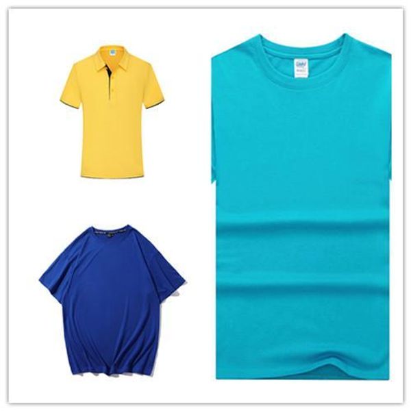 

classic silk fiber short sleeve uniform t-shirt men polo or women long shirt dwe-14, Black