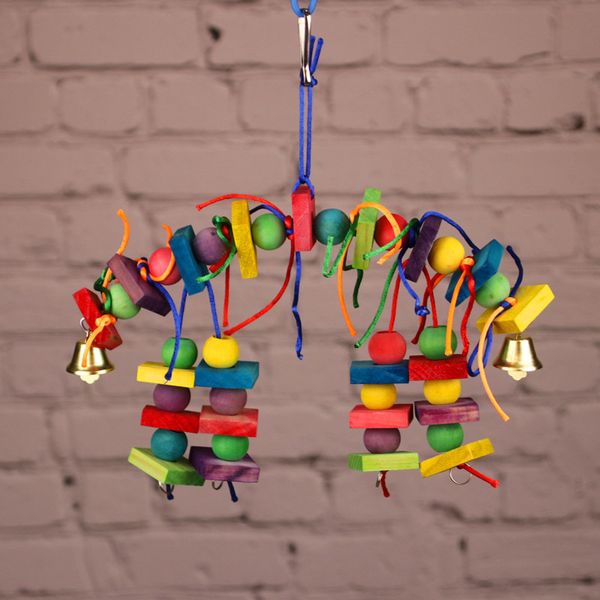 

bird parrot colour wood gnaw toys 242g