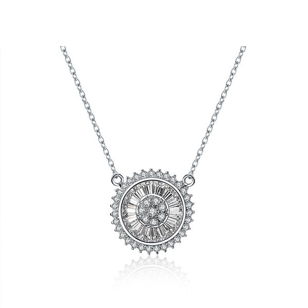 

new 925 silver necklace for women crystals from austrian pendant necklaces fine jewelry for woman party accessories