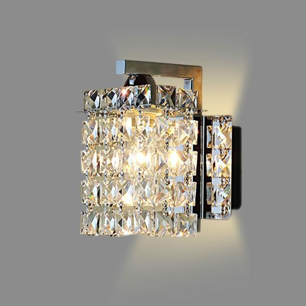 

modern led crystal wall lamp simple fashionable bedroom living room dining room lighting fixture for home light